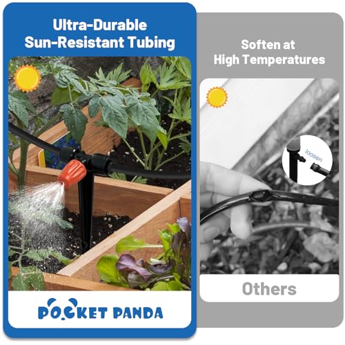 Misting Drip Irrigation System for Garden Watering,Raised Bed 60FT - size: 60FT