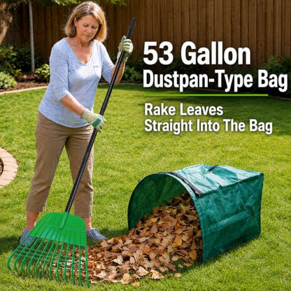 Gardzen 67” Heavy Duty Garden Leaf Rake for Lawns - style: Rake
