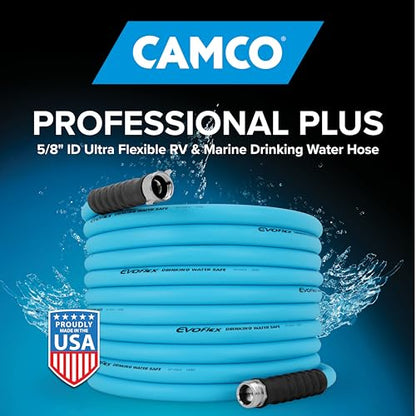 Camco EVOFlex RV Drinking Water Hose, Extra Flexible, 25 Ft, 22591 - size: 25-Foot, style: Durable PVC
