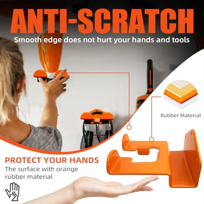Weedeater Hanger, 4 Pack Weed Eater Hanger for Wall, Weed Wacker Holder - color: 4 Pack