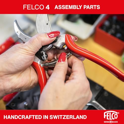Felco F4 Pruning Shears – 9.25" Swiss-Made Garden Clippers for Pruning | Hand Pruners for Gardening | Garden Tool Cutter with Precision Bypass Blade, Aluminum Body, Replaceable Parts, Nut/Bolt Model - size: F4 Large Basic
