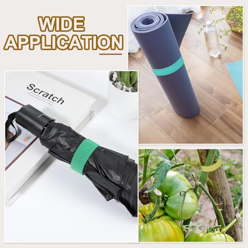 PATIKIL 0.4" x33FT Hook and Loop Tape Double-Sided Nylon Strips Green - color: Green, size: 0.4"x33FT