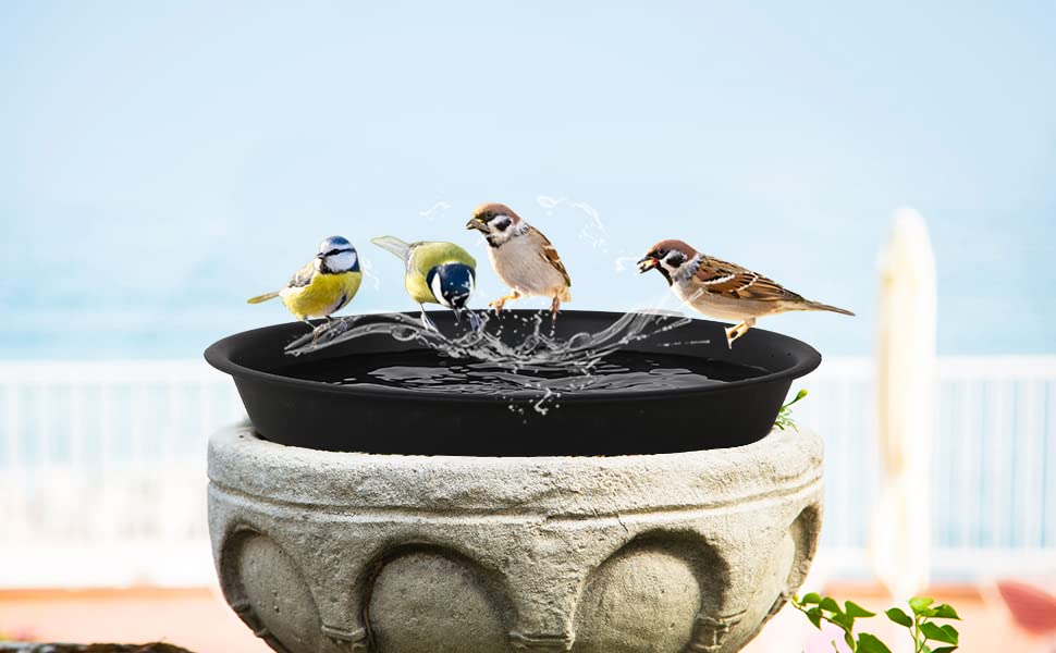 4 Pack 14Inch Plant Saucer Plastic Plant Saucer Drip Trays Plant Saucers for Indoors Outdoor Plant (14 inch 4Pack) - color: 14 Inch 4pack