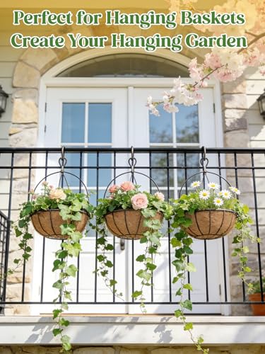ANPHSIN 4Pcs 12inch Coconut Liners for Hanging Baskets Planters - size: 12in