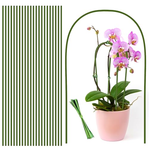 20Pcs Plant Stakes, 23.6IN Orchid Support Stakes for Indoor Plants - size: 23.6 Inches