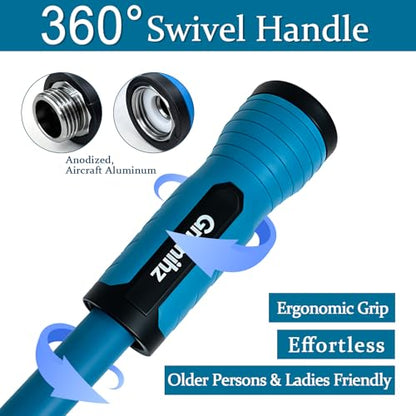 Garden Hose 3ft, Made of TPE(BetterThan PVC), Lightweight but Durable Water Hose with Ergonomic Swivel Fittings, Drinking Water Safe Material - size: 3ft x 5/8in Male to Female