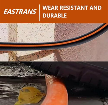 EASTRANS 15ft x 5/8" Black Garden Hose with 3/4" Female to Female Fittings - color: Black and Orange, size: 15FT Female to Female