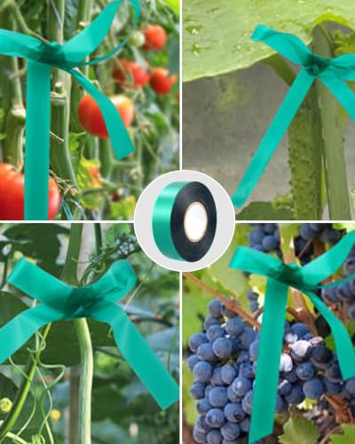 2 Pack Plant Tape & Plant Ties, Heavy Duty Garden Tape for Climbing Plants, Reusable Twist Ties for Outdoor & Indoor Plants, Strong Support for Tomato Vines, Trellis & Staking