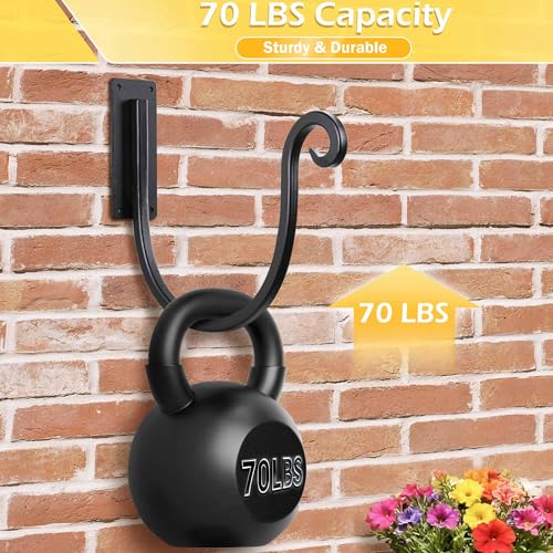 Hose Holders Wall Mount: 2PCs 8-Inch Heavy-Duty Garden Hose Hangers Outdoor - color: A-2PCs