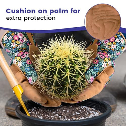 Gardening Gloves,Garden Gloves for Women Firm Grip Breathable Thorn Proof - color: Multicolor