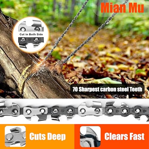 55 Inch High Limb Rope Saw with Dual Sided 70 Teeth 360° Chain – Manual Hand Saw for Tree Branch Cutting – Fast, Portable & Durable Outdoor Tree Trimming Tool Kit
