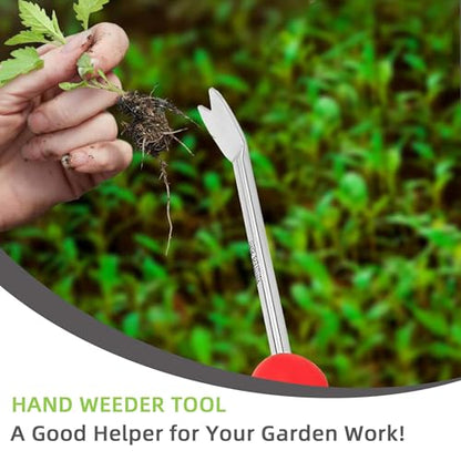 Weed Puller Tool, Dandelion Weeder Puller Tool with Soft Handle