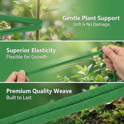MAQIHAN Plant Ties for Outdoor Plants - Soft Garden Twine 2 Pack 115FT