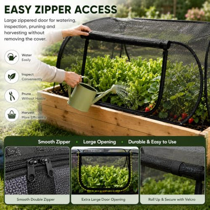 Planter Raiseds Bed Garden Covers, Garden Netting, 2 Pcs, 30% Sun Shade