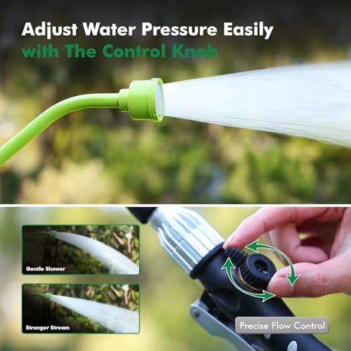 RESTMO Heavy Duty Metal Watering Wand 24 Inches, Water Wand for Garden Hose