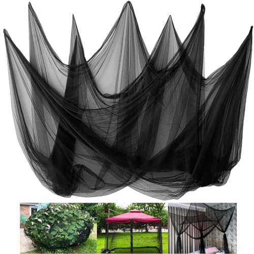 Mosquito Netting,10 × 50 Ft Mosquito Mesh Screen for Patio,Black - color: Black, size: 10 x 50 Ft - 1 Pack