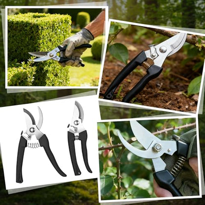 Chumia 30 Pack Garden Shears Flower Clippers for Plant Cutting, Black - color: As Pictures