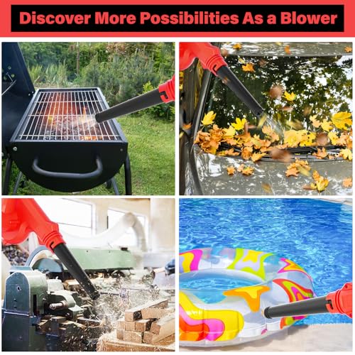 Electric Diatomaceous Earth Duster Compatible for Milwaukee 18V Battery - color: Black&blue