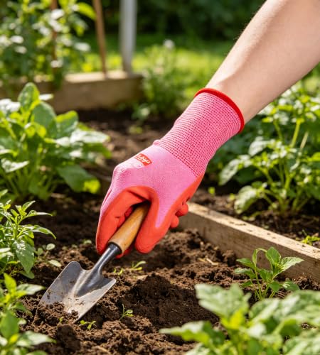 HTR Gardening Gloves For women, Garden Yard Work With Grip, Weeding, Small - size: Small