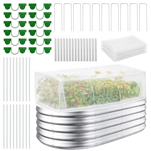 Garden Netting Cover Kit for Raised Bed Mesh Plant Protection