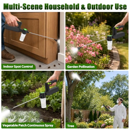 Dinftin Electric Diatomaceous Earth Duster, Rechargeable Mini Powder Duster