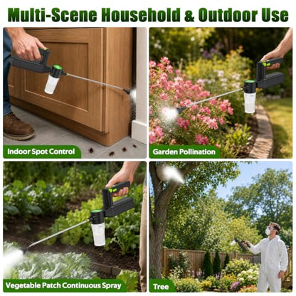 Dinftin Electric Diatomaceous Earth Duster, Rechargeable Mini Powder Duster