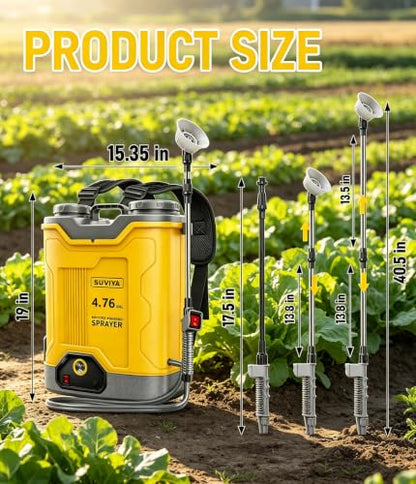 4.76-Gal Battery Powered Backpack Sprayer Compatible with DeWalt 20V MAX