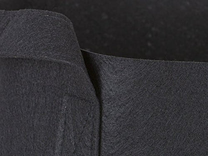 247Garden 5-Pack 1-Gallon Aeration Fabric Pot/Plant Grow Bag w/Handles (260 GSM, Black, 6H x 7D) - color: Black, size: 1 Gallon