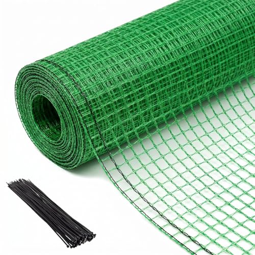 Plastic Garden Fence 4x65 FT, 0.4" Mesh Deer Fence Roll - size: 4' x 65'