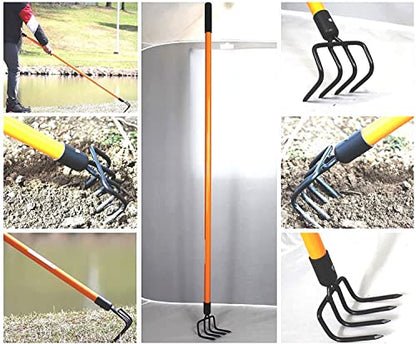 Ashman Garden Cultivator (1Pack)– Sturdy Hand Tiller/Cultivator – Heavy Duty Blade for Digging, Loosening Soil and Weeding – Rubber Grip Handle for a Strong Hold – Rust Resistant - size: 1 Pack
