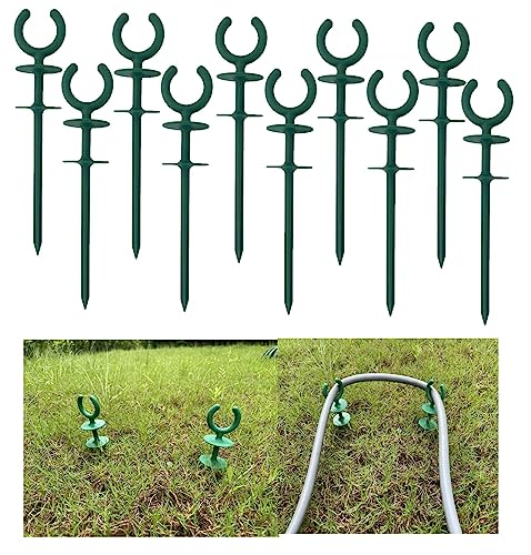 20 Pcs Green Garden Hose Guide Stakes