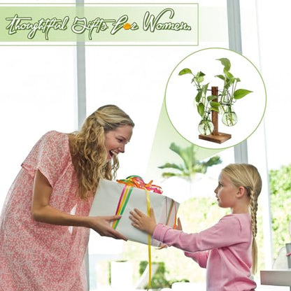 Plants Propagation Stations Bulb Glass Propagation Birthday Gift for Women - color: Green