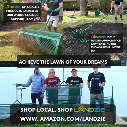 Landzie - Lawn Aerator Tool 42", Spike Tine Manual Aerator - size: Spike Tine Aerator