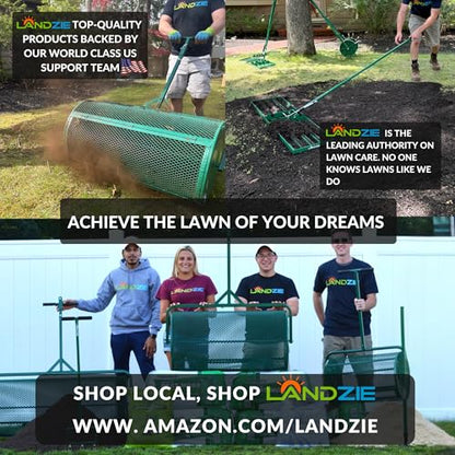 Landzie - Lawn Aerator Tool 42", Spike Tine Manual Aerator - size: Spike Tine Aerator