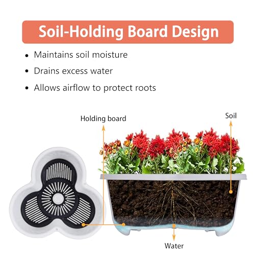 VECELO 7 Tier Vertical Garden Planter, Self Watering Stackable Planters with Wheels for Strawberries, Herbs, Flowers, Vegetables, White - color: White, size: 7 Tier