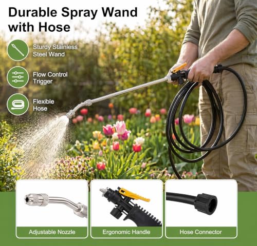 307479001 29" Stainless Steel Trigger-Type Sprayer Boom and Hose for Ryobi