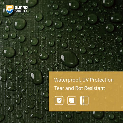 GUARD SHIELD Leaf Tarp with Handles, 6x6 Feet Tarps for Leaves, Heavy Duty Waterproof Tarps for Leaf Cleanup, Waste Debris Removal. - size: 6x6 Feet