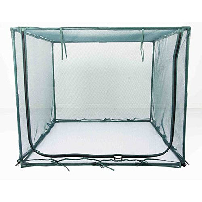 Square 4'x4' Netting Cover 3.3FT Tall Crop Cage Pest Guard Cover for Vegetables Fruits Durable Plant Garden Net with 4 Stakes - style: 49*49*39inches Square Net