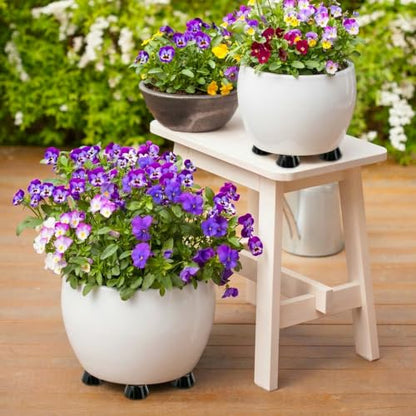 42Pack Plant Pot Feet, Pot Risers for Outdoor Planters, Rubber Pot Lifters
