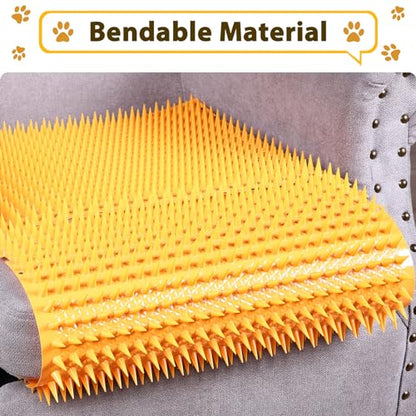Nuanchu 16 Pack Cat Mat with Spikes, Pet Deterrent Outdoor, Orange - color: Orange
