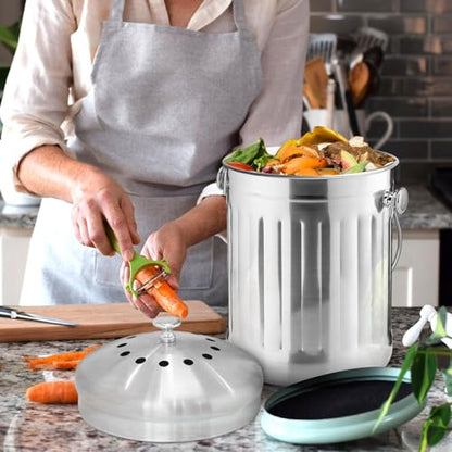 Compost Bin 1 Gallon - Countertop Compost Pail