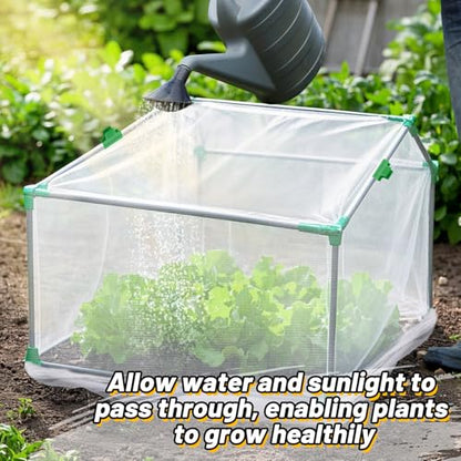 Alphatool 2 Pack 6.5x10ft Garden Netting, Ultra Fine Mesh Plant Covers - size: 6.5 x 10 ft (2 pack)