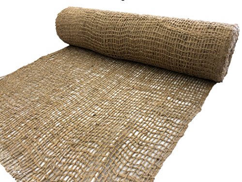 AK TRADING CO. SoilSaver-10Yard AK-Trading 10 Yards (30 feet Long) -120 Sq. Ft. Coverage Jute Erosion Control, Soil Saver Mesh Blanket-48 Wide x 10 Yards, 10 Yards, Natural - size: 10 Yards
