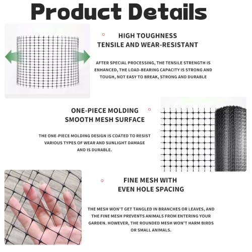 Bird Netting for Garden, Deer Fence Netting, Suitable for Protecting Vegetables and Fruit Trees, Protection Against Birds, Deer, Squirrels, and Poultry (7 * 50 Feet(2.1 * 15 Meter)) - size: 7*50 Feet(2.1*15 Meter)