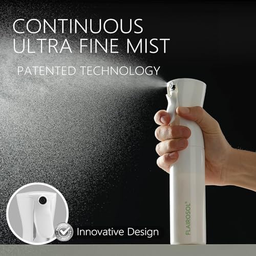 FLAIROSOL Original Plant Mister Continuous Spray Bottle, 300ml, White/Green