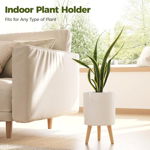 Bamworld Self Watering Pots for Indoor Plants with Water Level Indicator - size: 8 in