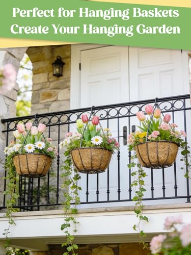ANPHSIN 4Pcs 16inch Coconut Liners for Hanging Baskets Planters - size: 16in