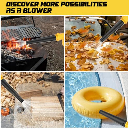 Rozlchar Electric Diatomaceous Earth Duster Compatible for DeWALT 20V - color: Yellow