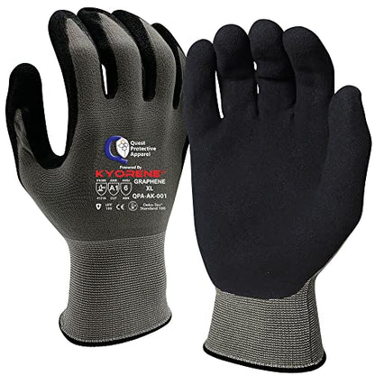 Quest Cut Resistant Work Gloves, ANSI A1, X-Large, Pack of 1 - size: X-Large