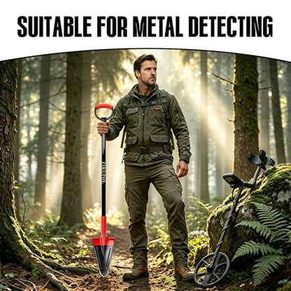 Trenching Spade Shovel Serrated Edge Shovel for Digging,Planting,53 Inches